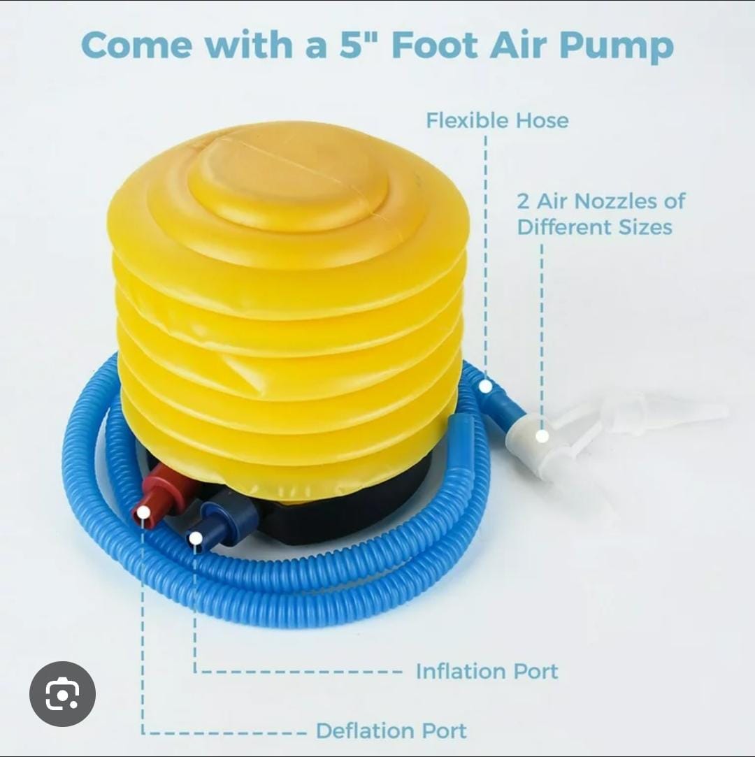 Inflatable Sofa Seat With Foot Stool and Manual Pump