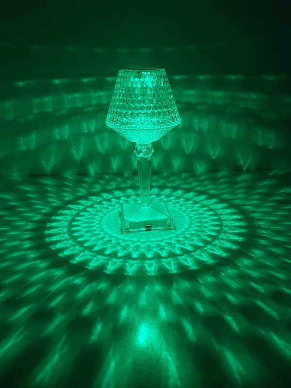 Rechargeable Rose Diamond Table Lamp