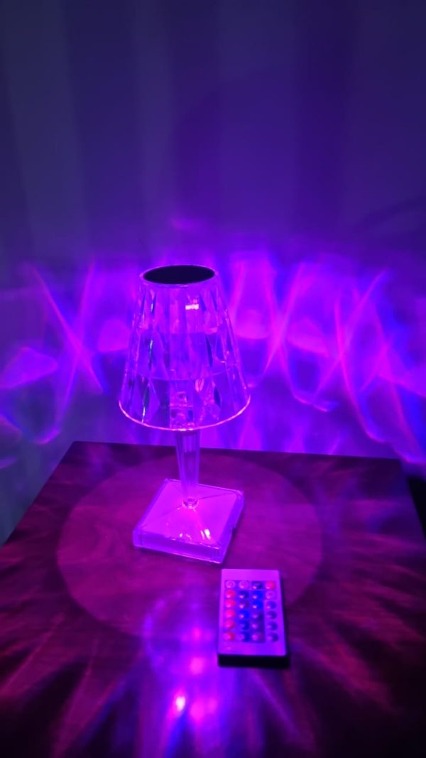 Rechargeable Rose Diamond Table Lamp