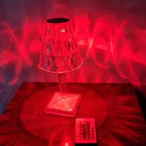 Rechargeable Rose Diamond Table Lamp
