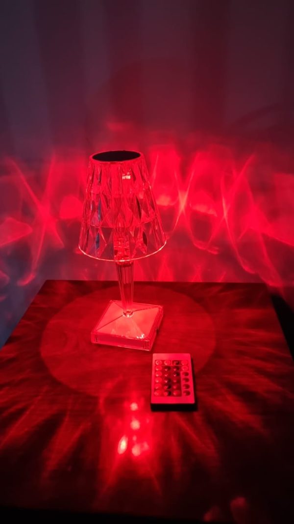 Rechargeable Rose Diamond Table Lamp